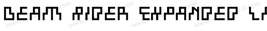 Beam Rider Expanded Laser字体转换
